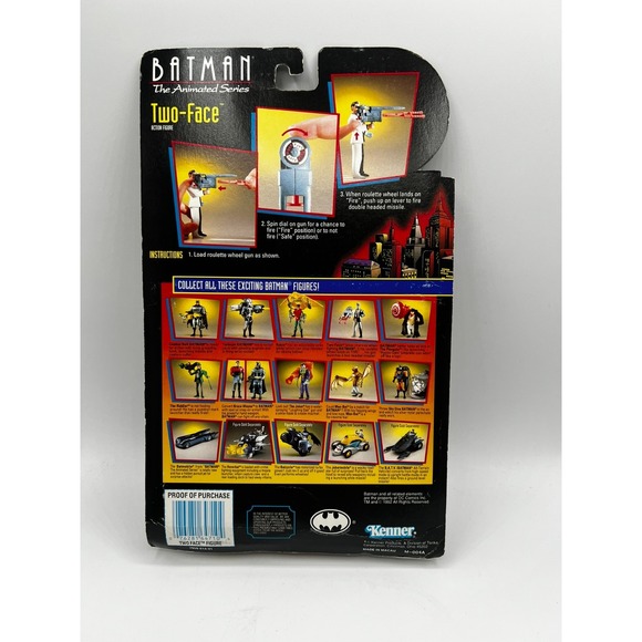 Batman: The Animated Series Two Face Figure 1992 (MOC) READ - Picture 2 of 10